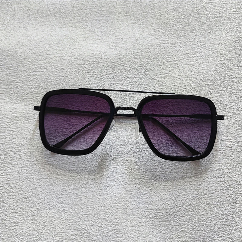 Ochelari de soare pătrați pentru bărbați, ochelari de soare metalici în stil steampunk pentru femei, ochelari de soare la modă pentru activități în aer liber, accesoriu unisex