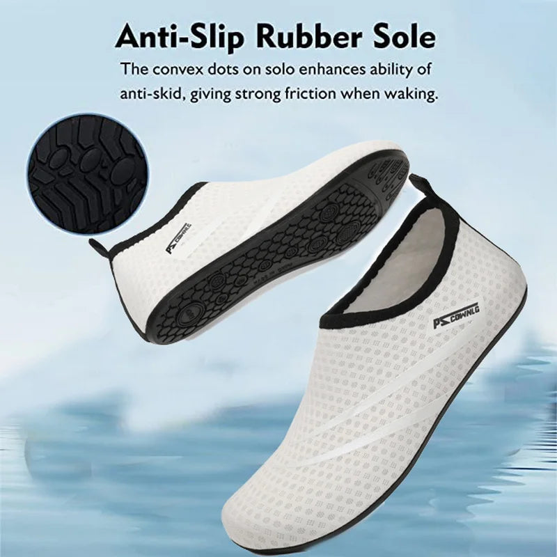 Sapatos de Mergulho para Mulher, Sapatos Aquáticos para Homem, Meias de Praia, Natação e Desportos Aquáticos, Sapatilhas Barefoot para Fitness, Dança, Natação, Surf e Snorkeling