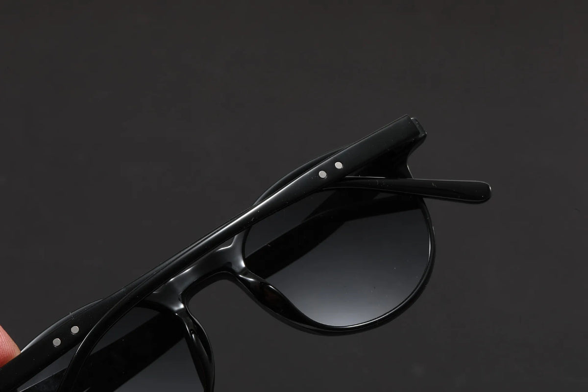 GENEVIEVE Simple Geometric Round Frame Design Women Men Polarized Sunglasses UV Protection Customizable Prescription 1080
