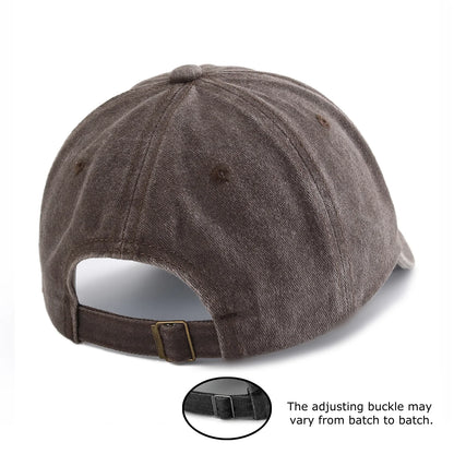 1pc JESUS HAS U BACK Print Washed Baseball Cap for Adults,Minimalist Retro Style Casual Soft Adjustable Dad Hat,Perfect As Gift