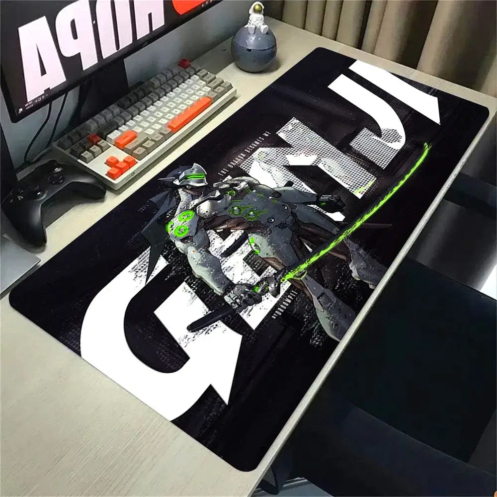 Overwatch 2 Gaming Accessories Mouse Pad Gamer Cabinet Pc Big Desk Mat Computer Keyboard Desks Xxl Mousepad Anime Large Mausepad, produit gaming premium Fraquane