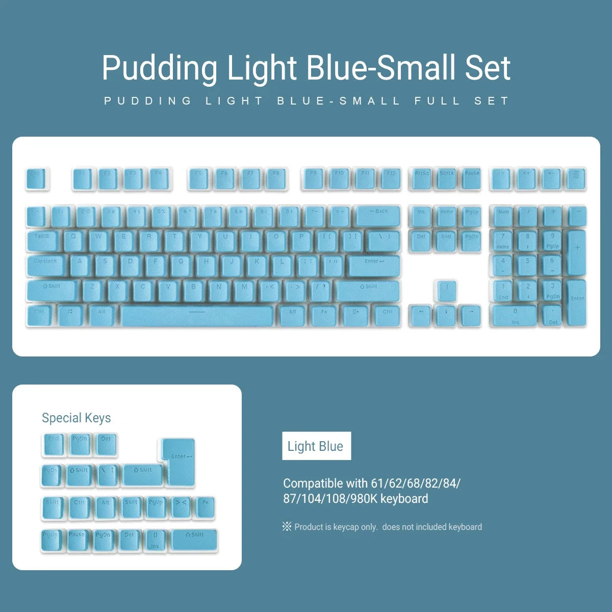 129 Keys PBT Double Shot ISO Layout Keycap Pudding Keycaps For Mx Switch Mechanical Keyboard OEM Profile RGB backlit Key Caps