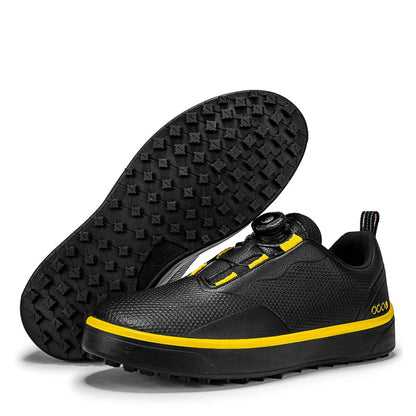 Couple Golf Shoes Men's White Waterproof Rotating Buckle Fitness Spikeless Non-slip Golf Golfer Training Golf Sneakers Women