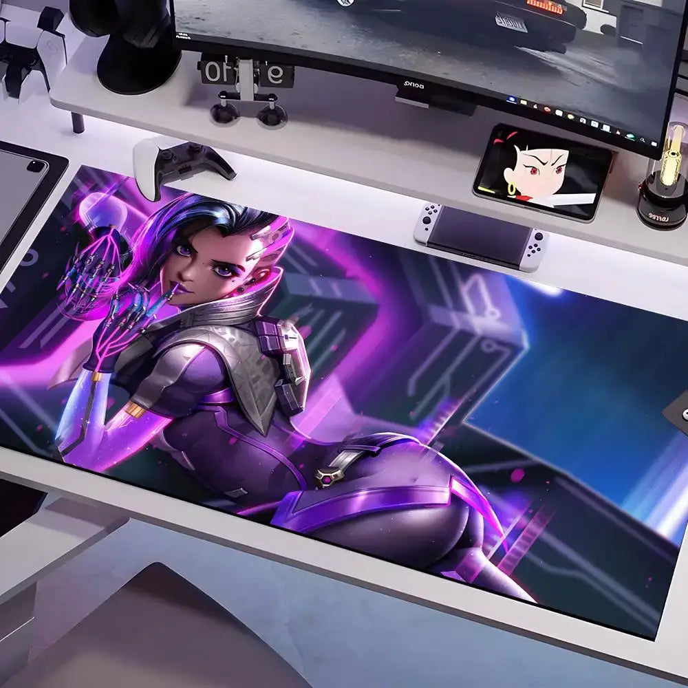Overwatch Mouse Pad Multiple Sizes Large Square Computer Office Game Table Mats Rubber Anti-slip Mousepads