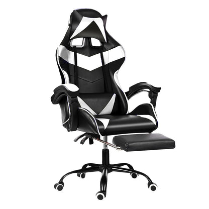 Chaise de bureau en cuir Joylive, chaise de jeu WCG, chaise ergonomique pour ordinateur, pivotante, inclinable, pour salle de jeu