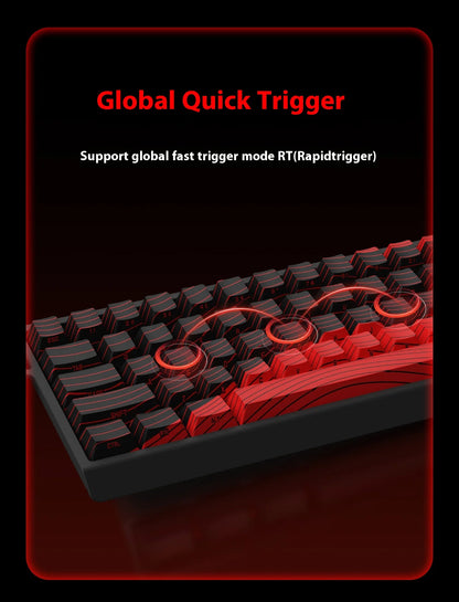 MADLIONS MAD60HE MAD68HE Magnetic Switch Keyboard Mechanical Keyboard 8000Hz 0.01mmRT Wired Custom Valorant Gaming Keyboard