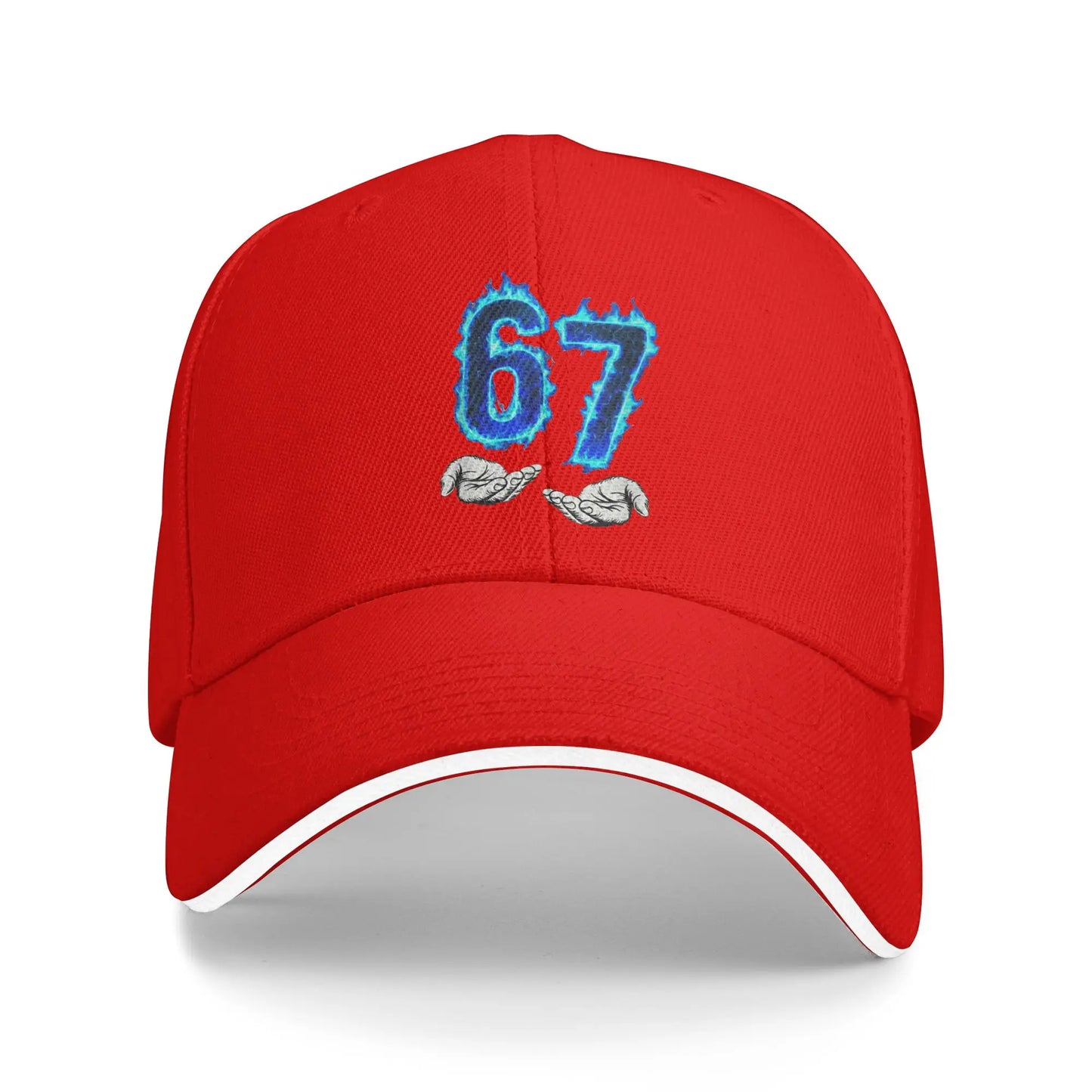 6 7 Meme Six Seven 67 Hands Meme Sun Baseball Cap Summer Unisex Men Logo Trucker Hat Sunscreen Stylish Tennis Skate Snapback Cap