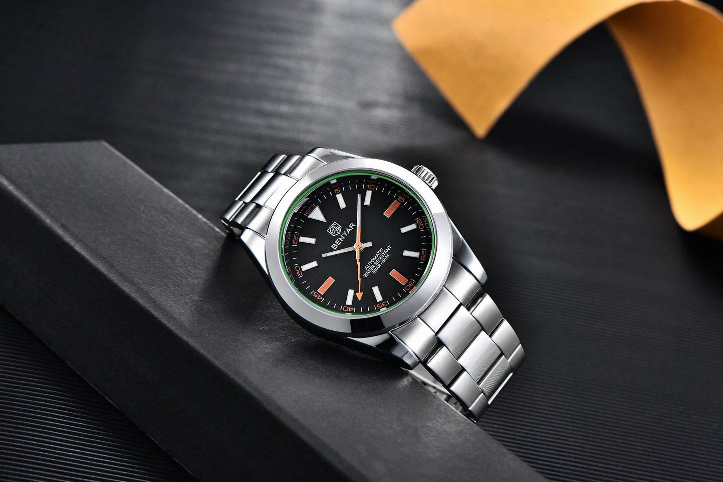 BENYAR 2026 New Mens Watches Top Brand Luxury Watch Men Automatic Mechanical Waterproof 50M Luminous Sports Wristwatch for Men