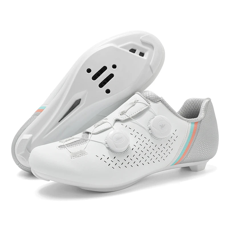 Road Cycling Shoes Flats Cleats Shoes Speed Cycling Sneakers Men’s Bike Shoes Women’s Self-Locking Non-slip Mountain Bicycle SPD Shoes