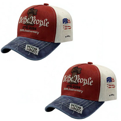 ABLECAP 2026 New Embroidered Baseball Caps For Patriotic USA 250th Anniversary Hat 1776-2026 Male Female Adult New Year Gift