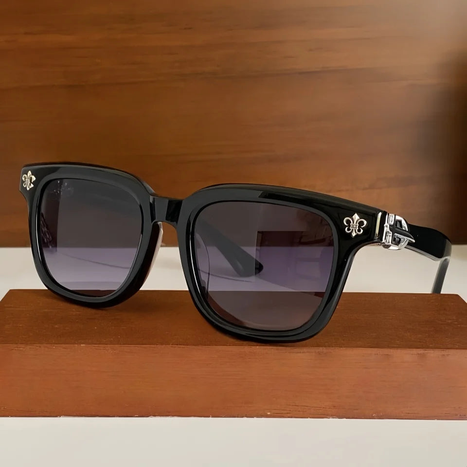 Męskie modne, spersonalizowane okulary przeciwsłoneczne z acetatu – markowy projekt w stylu retro, luksusowe, z filtrem UV400 – damskie okulary przeciwsłoneczne do aktywności na świeżym powietrzu