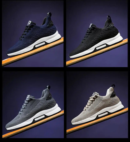 Nouvelles baskets pour homme, chaussures rehaussantes, semelles intérieures de 8 cm, respirantes en maille, chaussures de sport pour augmenter la taille