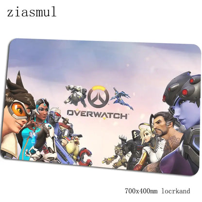 overwatch mouse pad gamer 700x400x3mm gaming mousepad Colourful notbook desk mat Christmas gifts padmouse pc gamer mats gamepad