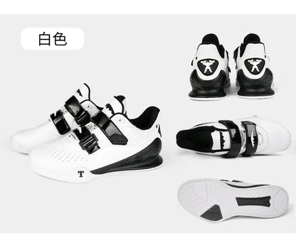 Zapatillas profesionales de halterofilia cómodas para entrenamiento de sentadillas en interior, duraderas, antideslizantes y diseñadas para levantamientos intensos