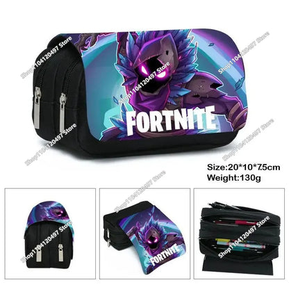Fortnite Wallet Short Bifold Coin Bag Leather Photo Card Holder Student Wallets Boys Girls Cartoon Print Purses