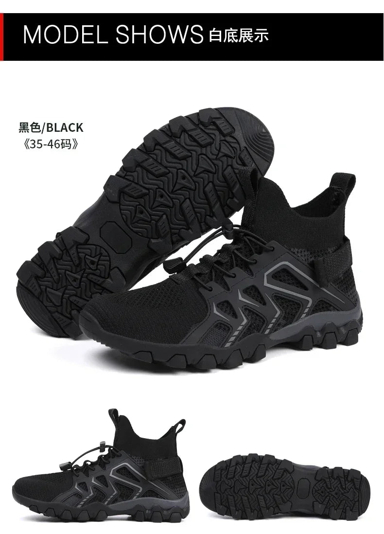 Unisex Breathable Quick-Drying Fishing Water Sport Shoes Summer Upstream Barefoot Aqua Boots Outdoor Non-Slip Women Beach Shoes
