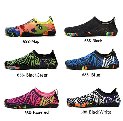 2023Yoga Sports Water Sneakers Unisex Swimming Aqua Seaside Barefoot Slippers Surf Upstream Light Quick-Drying Beach Water Shoes