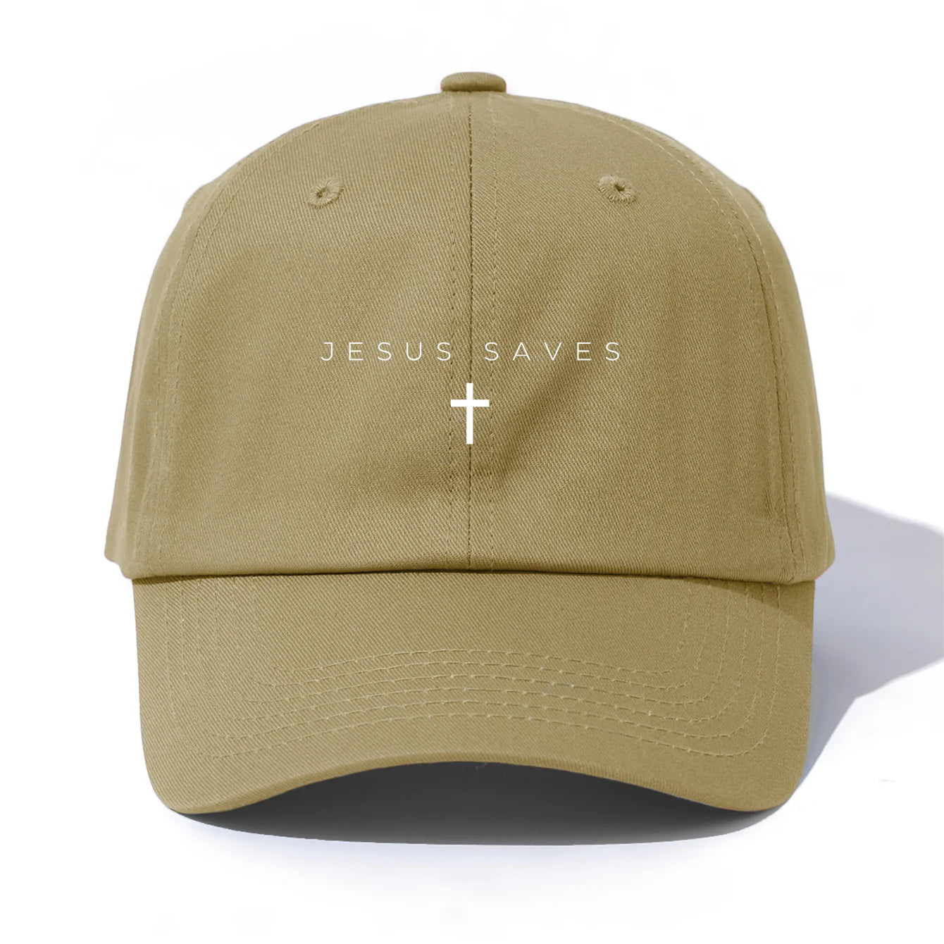 1pc JESUS SAVES Print  Baseball Cap for Adults,Minimalist Retro Style Casual Soft Adjustable Dad Hat,Perfect As Gift