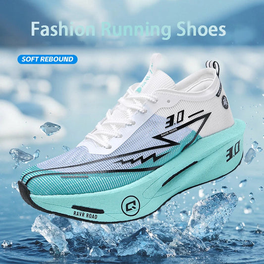 Herrsneakers i mesh, bekväma tennisskor, herrlöparskor med Carbon Board 3.0-dämpning, sport- och träningsskor, specialskor för jogging