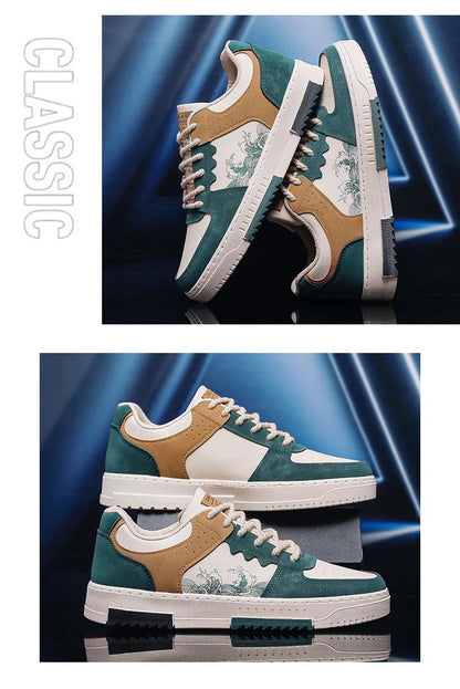 autumn new men casual shoes Outdoor Breathable Flat Shoes Fashion LaceUp Sneakers Men Comfort Trendy Sports Shoes Zapatillas