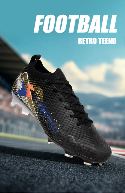 Nuovi scarpini da calcio da uomo, tacchetti FG antiscivolo per allenamento, scarpe da calcio con tacchetti lunghi, da partita, ultraleggeri, per outdoor, dropshipping