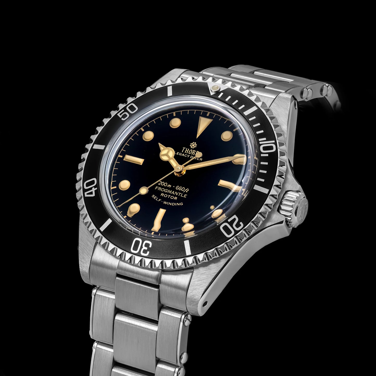 THORN T023 V2 40mm Men's Watch 316 Stainless Steel PT5000 Automatic Movement Mechanical Watch Sapphire 200m Waterproof Wristwatch