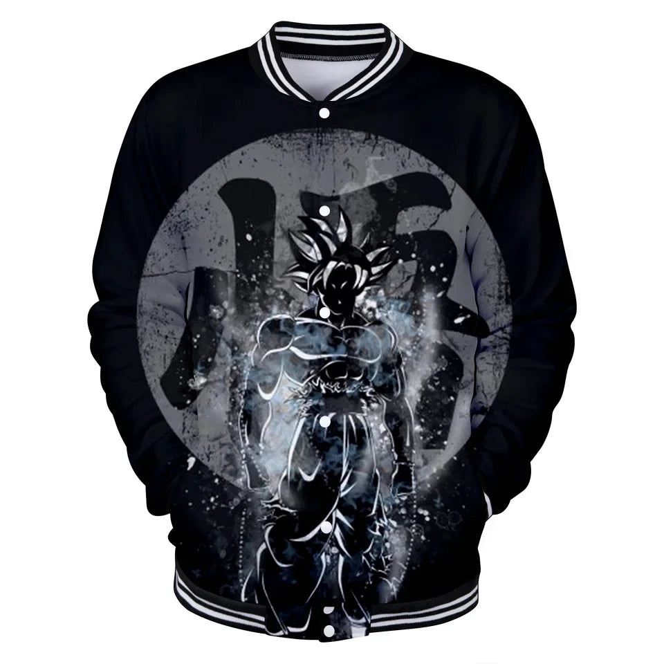 Uniforme da baseball streetwear Dragon Ball per uomo e donna, costume Son Goku per adulti, giacca primaverile e autunnale, cardigan, felpa, idea regalo