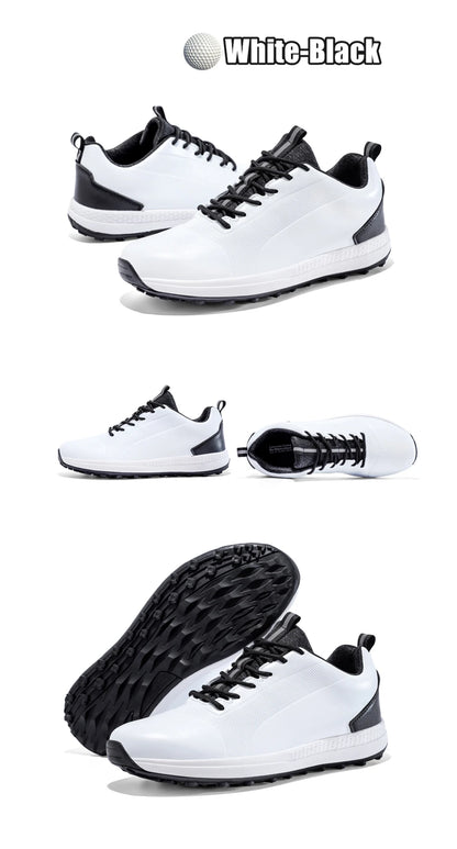 Hot Sale Leisure Golf Shoes Men's Waterproof Golf Spikes Sneakers Professional Non-Slip Golf Trainers Luxury Sports Shoes