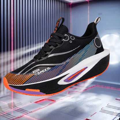 Men's Running Shoes Carbon Plate Professional Breathable Non-slip Cushioning Women's Casual Running Sports Shoes