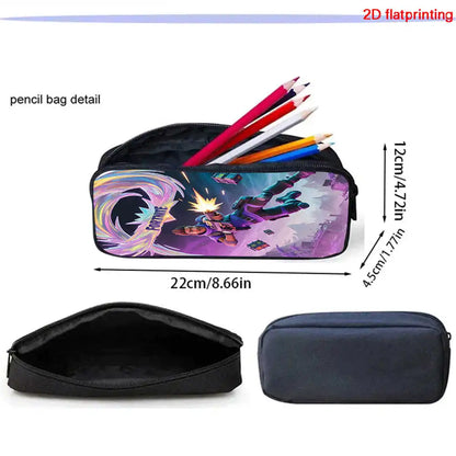 Fortnite 3Pcs Bag Set, Backpack with Front Pocket, Crossbody Bag and Pencil Case,  Boys girls The best gift for children
