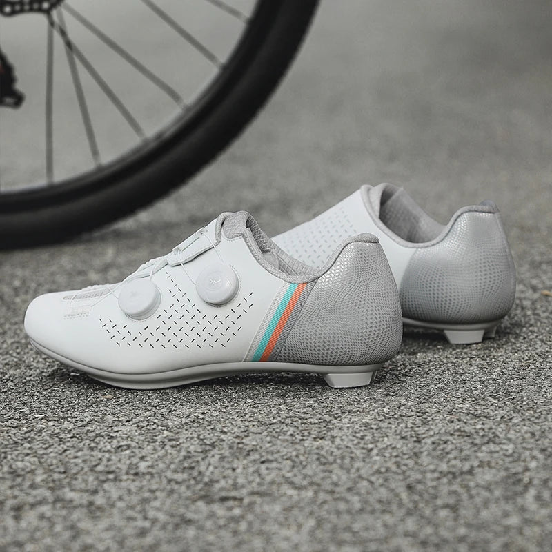 Road Cycling Shoes Flats Cleats Shoes Speed Cycling Sneakers Men’s Bike Shoes Women’s Self-Locking Non-slip Mountain Bicycle SPD Shoes