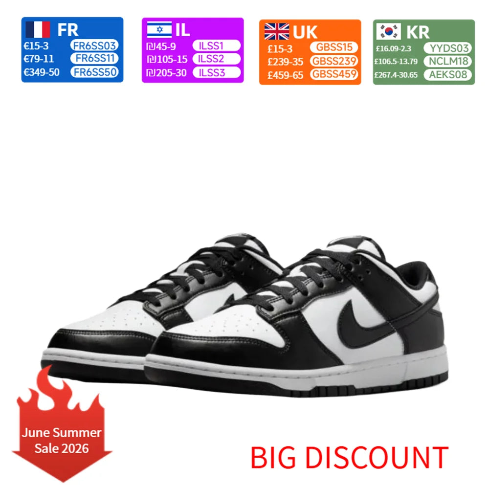 Nike Dunk SB Trendikkäät ja minimalistiset, nämä jokapäiväiseen käyttöön tarkoitetut vapaa-ajan lenkkarit tarjoavat mukavuutta ja kestävyyttä. HF5441-100