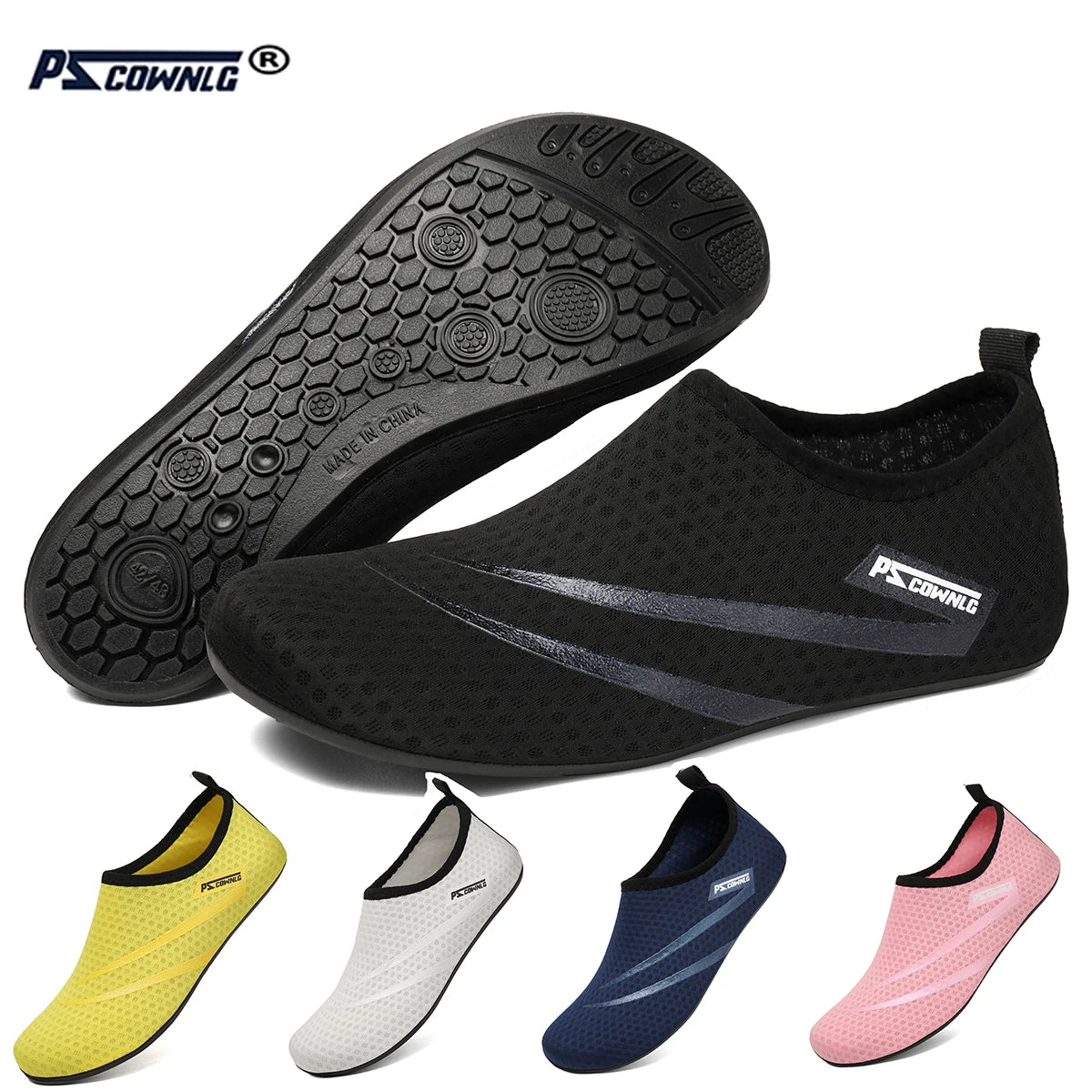 Sapatos de Mergulho para Mulher, Sapatos Aquáticos para Homem, Meias de Praia, Natação e Desportos Aquáticos, Sapatilhas Barefoot para Fitness, Dança, Natação, Surf e Snorkeling