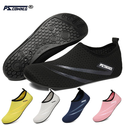 Sapatos de Mergulho para Mulher, Sapatos Aquáticos para Homem, Meias de Praia, Natação e Desportos Aquáticos, Sapatilhas Barefoot para Fitness, Dança, Natação, Surf e Snorkeling