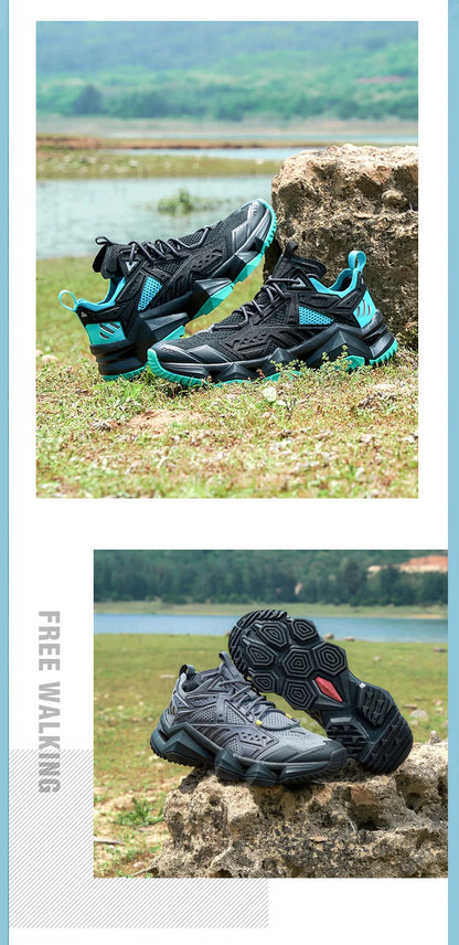 Rax Men's Hiking Shoes Breathable Hunting Boots Outdoor Sports Mesh Sneakers Lightweight Mountain Casual Trekking Shoes for Men