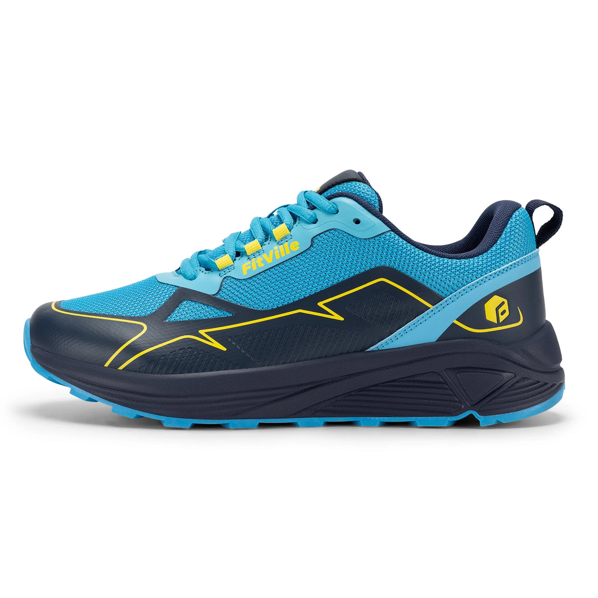 FitVille-Chaussures de course sur sentier coordonnantes pour hommes, baskets pour hommes, extra larges, légères, pieds enflés, soutien de la voûte plantaire, oto Instituts