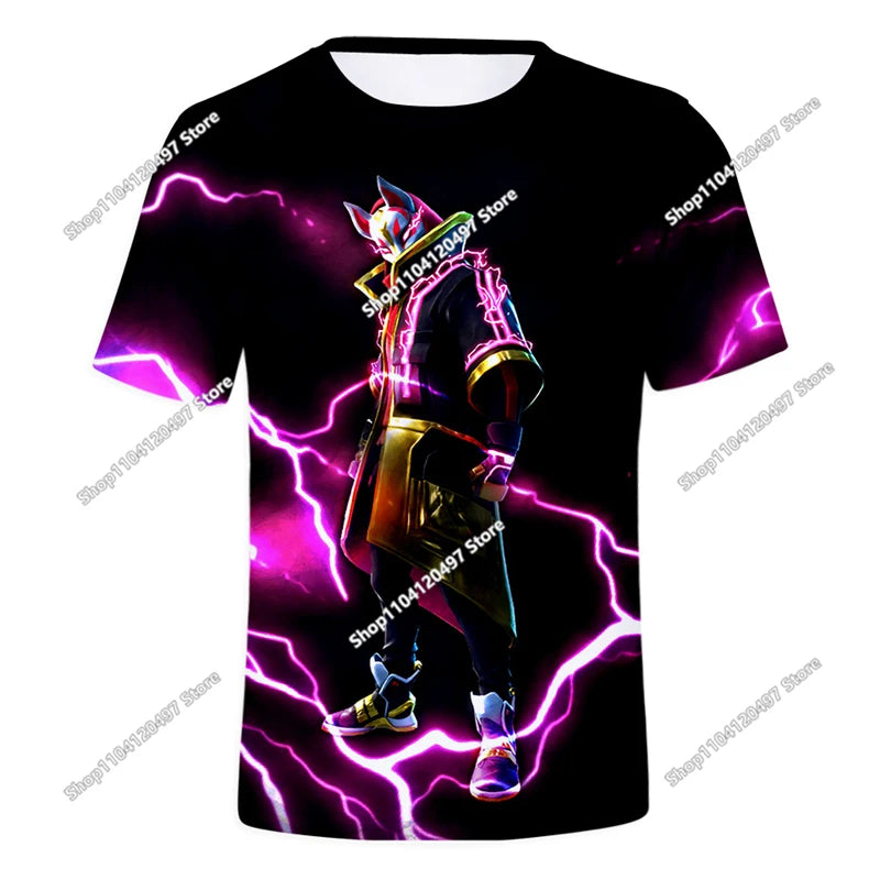 Fortnite Boys Clothes T Shirt Victory Hero Child Kids T-shirt Battle Royale 3d Girls Short Sleeve Tees Tshirt