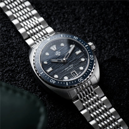 IXDAO IPOSE 2026 New Men's Automatic Mechanical Watch Poseidon Pattern Diving Watch 20Bar Stainless Steel BWG-9 Reloj Hombre