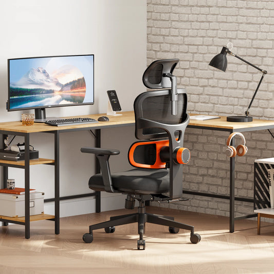 NEWTRAL NT001 Ergonomic Office Chair with Auto-Following Lumbar Support, 3 Recline Angle, Adjustable Backrest Armrest Headrest