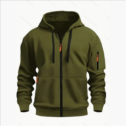 Produit gaming premium Fraquane, Men's Sweatshirts with Zipper Pockets Thin Solid Color Half Tracksuit Casual Outdoor Hooded Tracksuit Long Sleeves Jacket Coats, équipement gamer