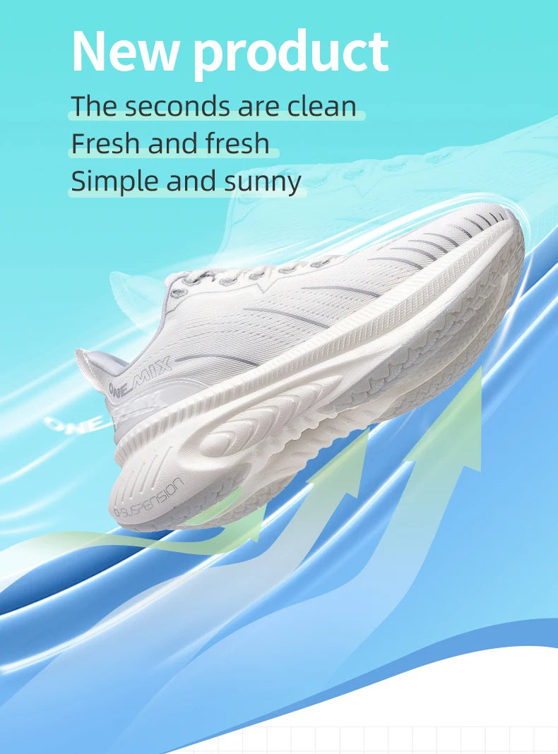 ONEMIX Nové běžecké boty s vrchním polstrováním pro muže – sportovní tréninkové boty pro outdoorové aktivity – protiskluzové a odolné tenisky pro muže