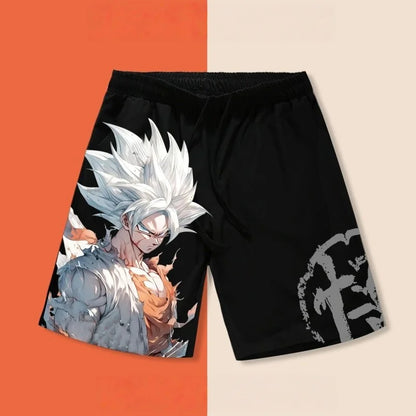 Pantalones cortos de verano para hombre «Dragon Ball Goku Ultra Instinct» con estampado 3D, pantalones cortos casuales oversize de estilo urbano retro y de secado rápido, unisex