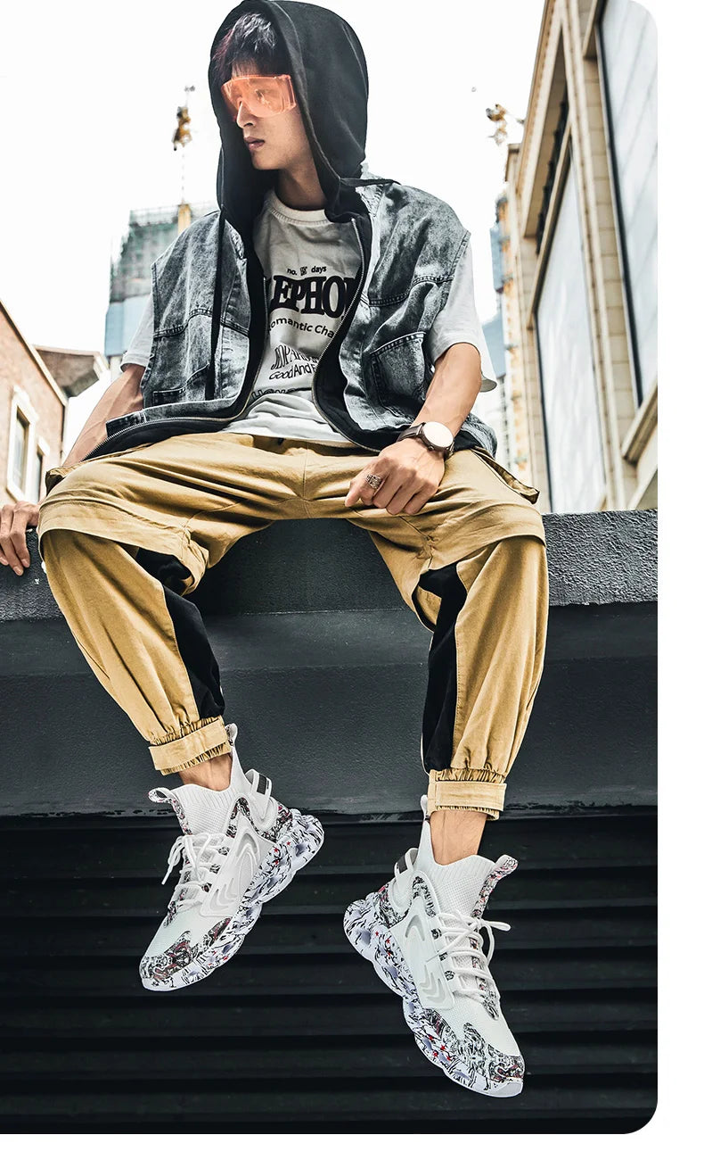 Shoes Men Sneakers Male Casual Men's Shoes Tennis Luxury Shoes Trainer Race Breathable Shoes Fashion Loafers Running Shoes for Men