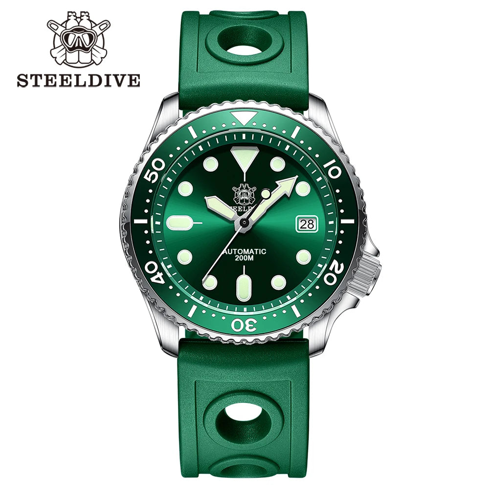 Steeldive SD1973 Men's Dive Watch Automatic Mechanical Men's Watch NH35 Bracelet 41mm Diver Watch
