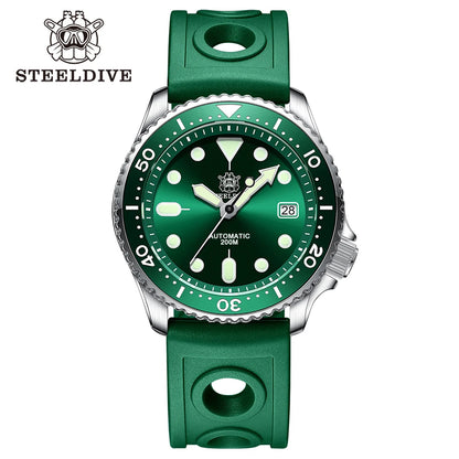 Steeldive SD1973 Men's Dive Watch Automatic Mechanical Men's Watch NH35 Bracelet 41mm Diver Watch