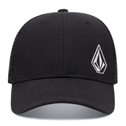 2025 New Diamond Embroidered Cotton Mesh Hat Men's Hip Hop Hat Decorative Hat Women's Outdoor Sports Sunshade Hat Baseball Hat