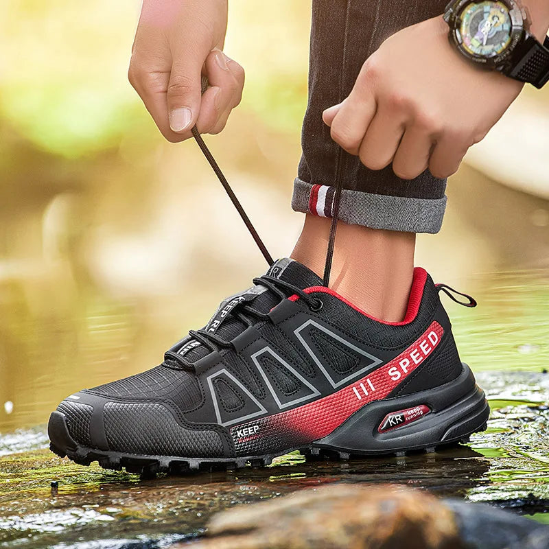 Sapatos de Ciclismo Sem Fecho para Homem, Sapatos de Caminhada Antiderrapantes para Montanha e Todo-o-Terreno, Sapatos Desportivos Respiráveis, Sapatos de Ciclismo de Estrada