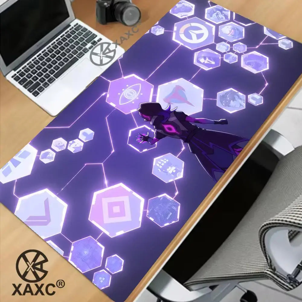 Alfombrilla de ratón grande de Overwatch, estilo kawaii, XXL, para ordenador, escritorio, gamers, oficina, alfombra, teclado, mesa, accesorios para juegos, MousepadXAXC