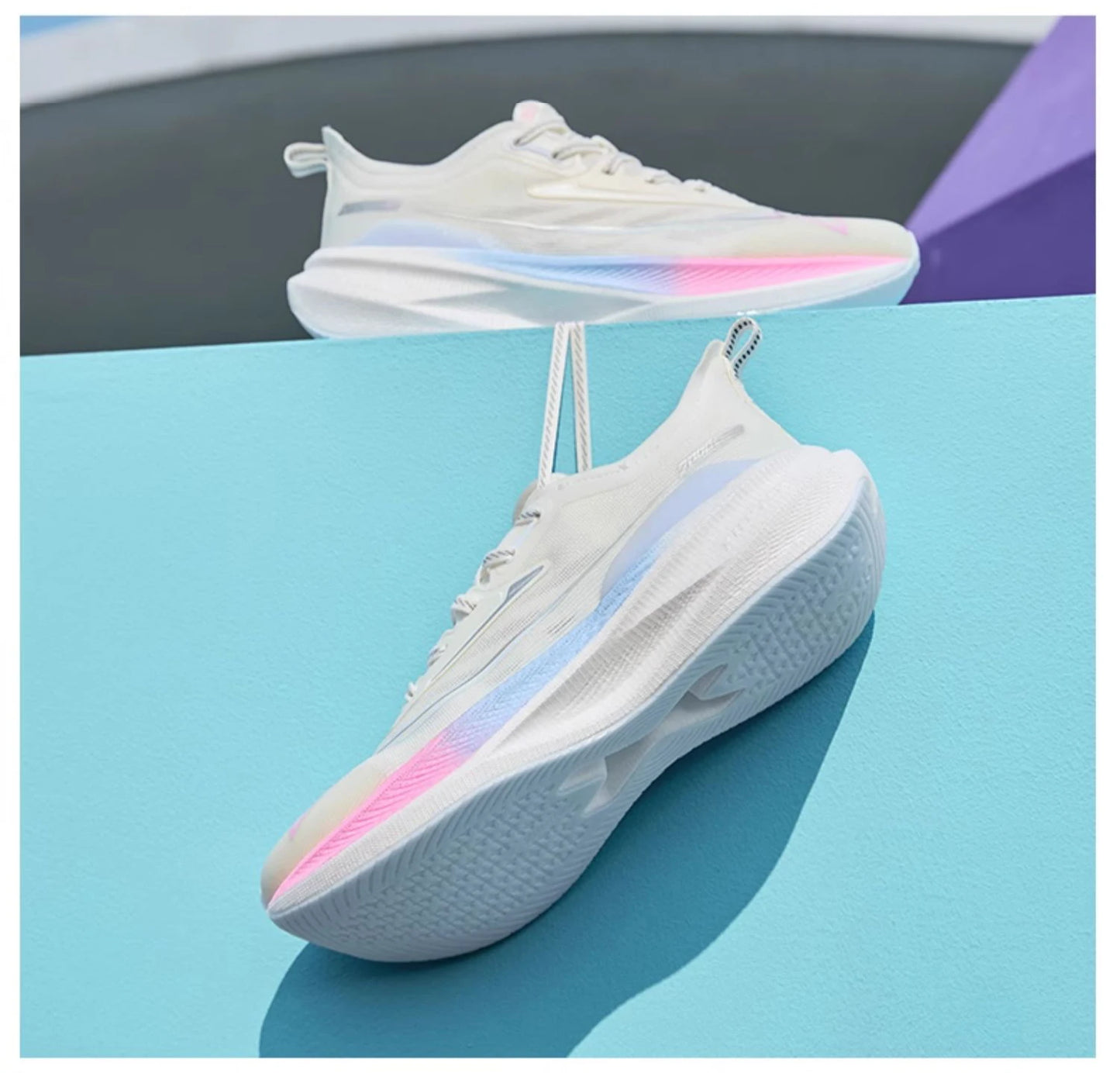 Xtep 2000KM 2.0 Running Shoes for Men, Summer Professional TPU Shock Absorption Sneakers (Suggest Half Size Down) 876219110043