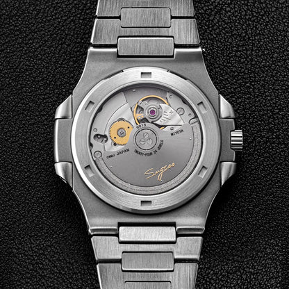 Sugess Men's Watch Automatic Mechanical Wristwatch Miyota 9015 Movement MOP Dial Luminous Waterproof 5bar Bracelet Luxury S466